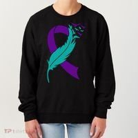 Feather Ribbon Suicide Prevention Awareness Women's Sweatshirt thumb 0