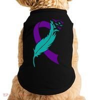 Feather Ribbon Suicide Prevention Awareness Doggie Tank thumb 0