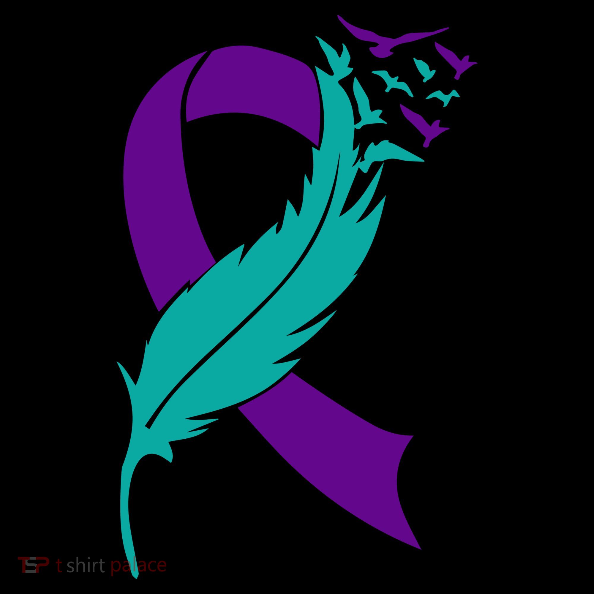 Feather Ribbon Suicide Prevention Awareness Hoodie
