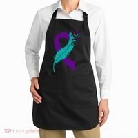 Feather Ribbon Suicide Prevention Awareness Apron thumb 2
