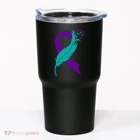 Feather Ribbon Suicide Prevention Awareness Tumbler thumb 0