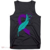 Feather Ribbon Suicide Prevention Awareness Tank Top thumb 0