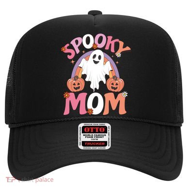 Family Retro Spooky Mom Groovy Retro Halloween Ghost Costume Gift Hat