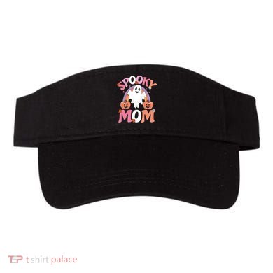 Family Retro Spooky Mom Groovy Retro Halloween Ghost Costume Gift Visor