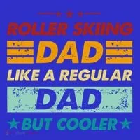 Funny Roller Skiing Dad Like A Regular Dad But Cooler Gift Toddler Hoodie thumb 2