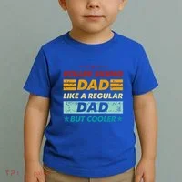Funny Roller Skiing Dad Like A Regular Dad But Cooler Gift Toddler T-Shirt thumb 2