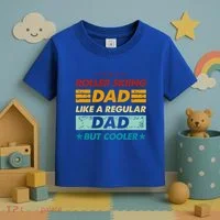 Funny Roller Skiing Dad Like A Regular Dad But Cooler Gift Toddler T-Shirt thumb 3
