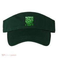 Funny Retro St Patricks Day Patrick Was A Saint But I Aint Visor thumb 0