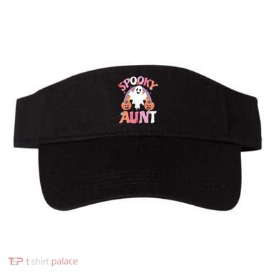 Family Retro Spooky Aunt Groovy Retro Halloween Ghost Costume Gift Visor