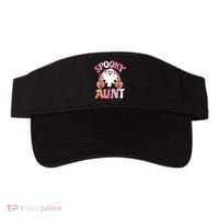 Family Retro Spooky Aunt Groovy Retro Halloween Ghost Costume Gift Visor thumb 0
