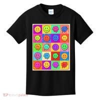 Funny Retro Trippy Smiley Pop Art Poster Kids T-Shirt thumb 0
