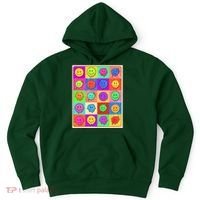 Funny Retro Trippy Smiley Pop Art Poster Hoodie thumb 0