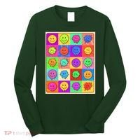 Funny Retro Trippy Smiley Pop Art Poster Long Sleeve Shirt thumb 0