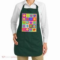 Funny Retro Trippy Smiley Pop Art Poster Apron thumb 2