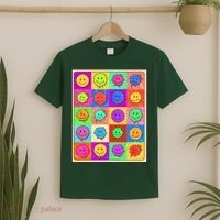 Funny Retro Trippy Smiley Pop Art Poster T-Shirt thumb 2