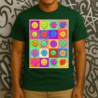 Funny Retro Trippy Smiley Pop Art Poster T-Shirt thumb 3