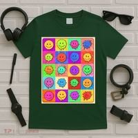 Funny Retro Trippy Smiley Pop Art Poster T-Shirt thumb 5