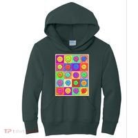 Funny Retro Trippy Smiley Pop Art Poster Kids Hoodie thumb 0