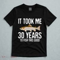 Funny Rainbow Trout Fishing 30th Birthday 30 Years To Fish T-Shirt thumb 5