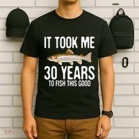 Funny Rainbow Trout Fishing 30th Birthday 30 Years To Fish T-Shirt thumb 6