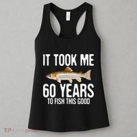 Funny Rainbow Trout Fishing 60th Birthday 60 Years To Fish Women's Tank Top thumb 3