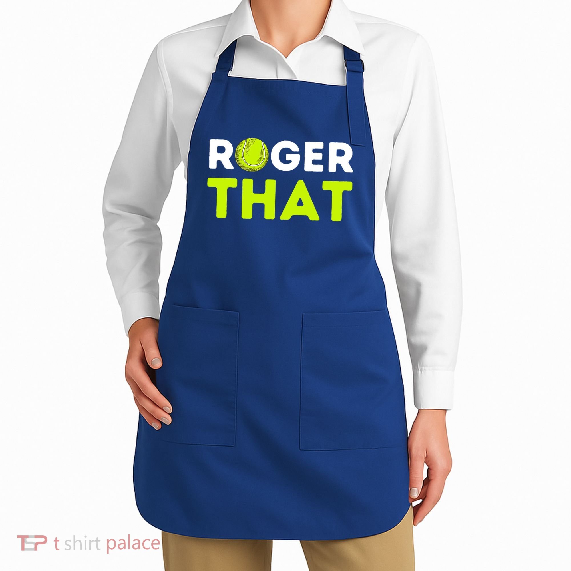 Funny Roger That Gift Funny Tennis Player & Tennis Coach Gift Apron