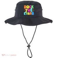 Funny Rock The Test Testing Day Teacher Student Motivational Bucket Hat thumb 0