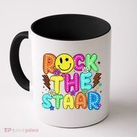 Funny Rock The Test Testing Day Teacher Student Motivational Coffee Mug thumb 0