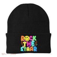 Funny Rock The Test Testing Day Teacher Student Motivational Beanie thumb 0