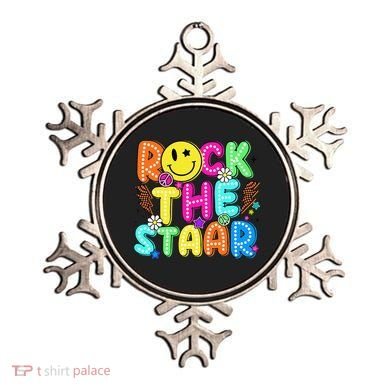 Funny Rock The Test Testing Day Teacher Student Motivational Ornament
