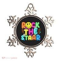 Funny Rock The Test Testing Day Teacher Student Motivational Ornament thumb 0