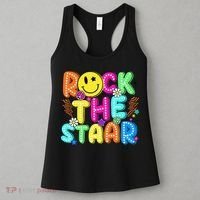 Funny Rock The Test Testing Day Teacher Student Motivational Women's Tank Top thumb 3