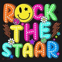 Funny Rock The Test Testing Day Teacher Student Motivational Visor thumb 3