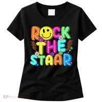 Funny Rock The Test Testing Day Teacher Student Motivational Women's T-Shirt thumb 0