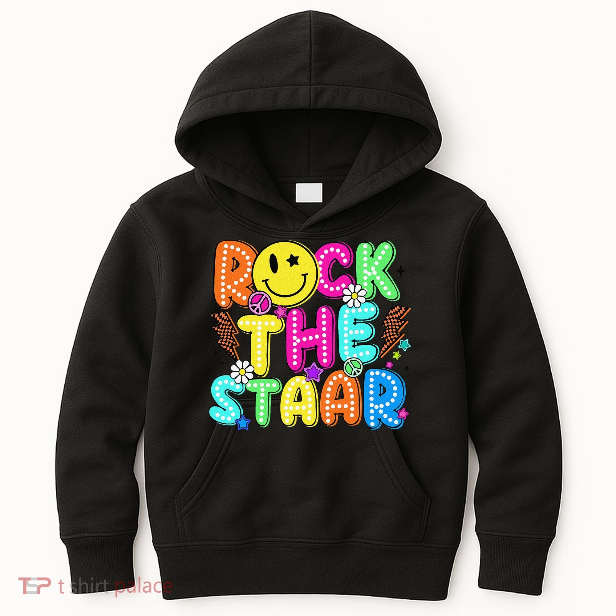 Funny Rock The Test Testing Day Teacher Student Motivational Kids Hoodie
