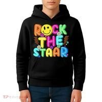 Funny Rock The Test Testing Day Teacher Student Motivational Kids Hoodie thumb 4