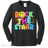 Funny Rock The Test Testing Day Teacher Student Motivational Kids Long Sleeve Shirt thumb 0