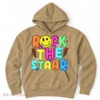 Funny Rock The Test Testing Day Teacher Student Motivational Hoodie thumb 0