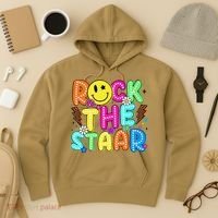 Funny Rock The Test Testing Day Teacher Student Motivational Hoodie thumb 3