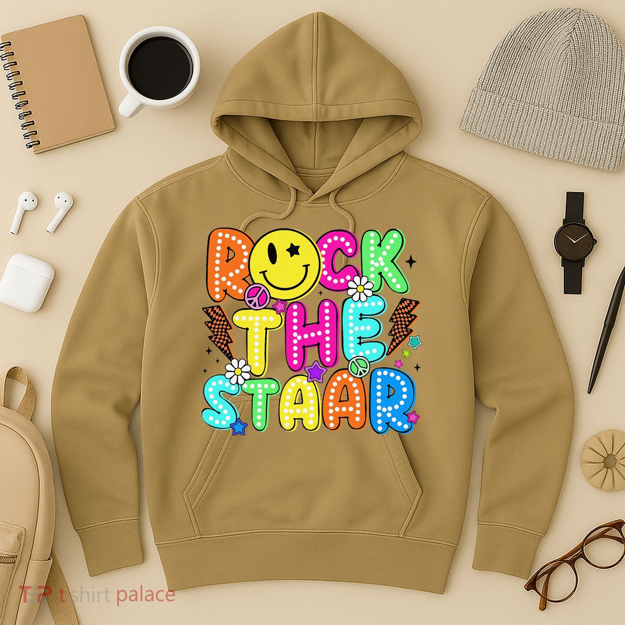 Funny Rock The Test Testing Day Teacher Student Motivational Hoodie