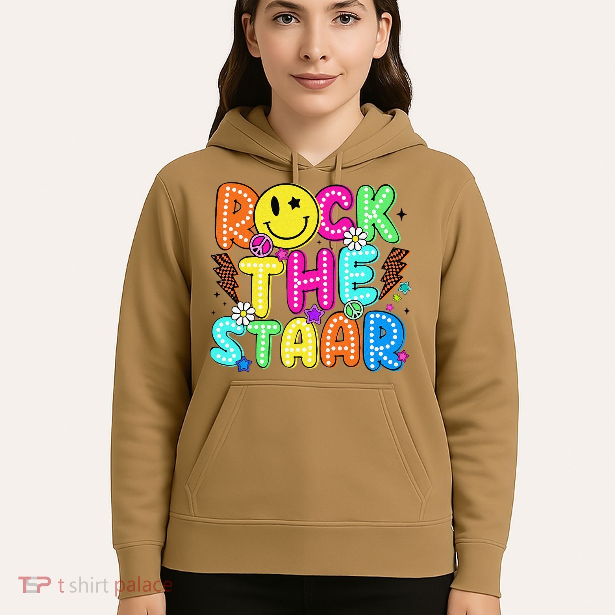 Funny Rock The Test Testing Day Teacher Student Motivational Hoodie