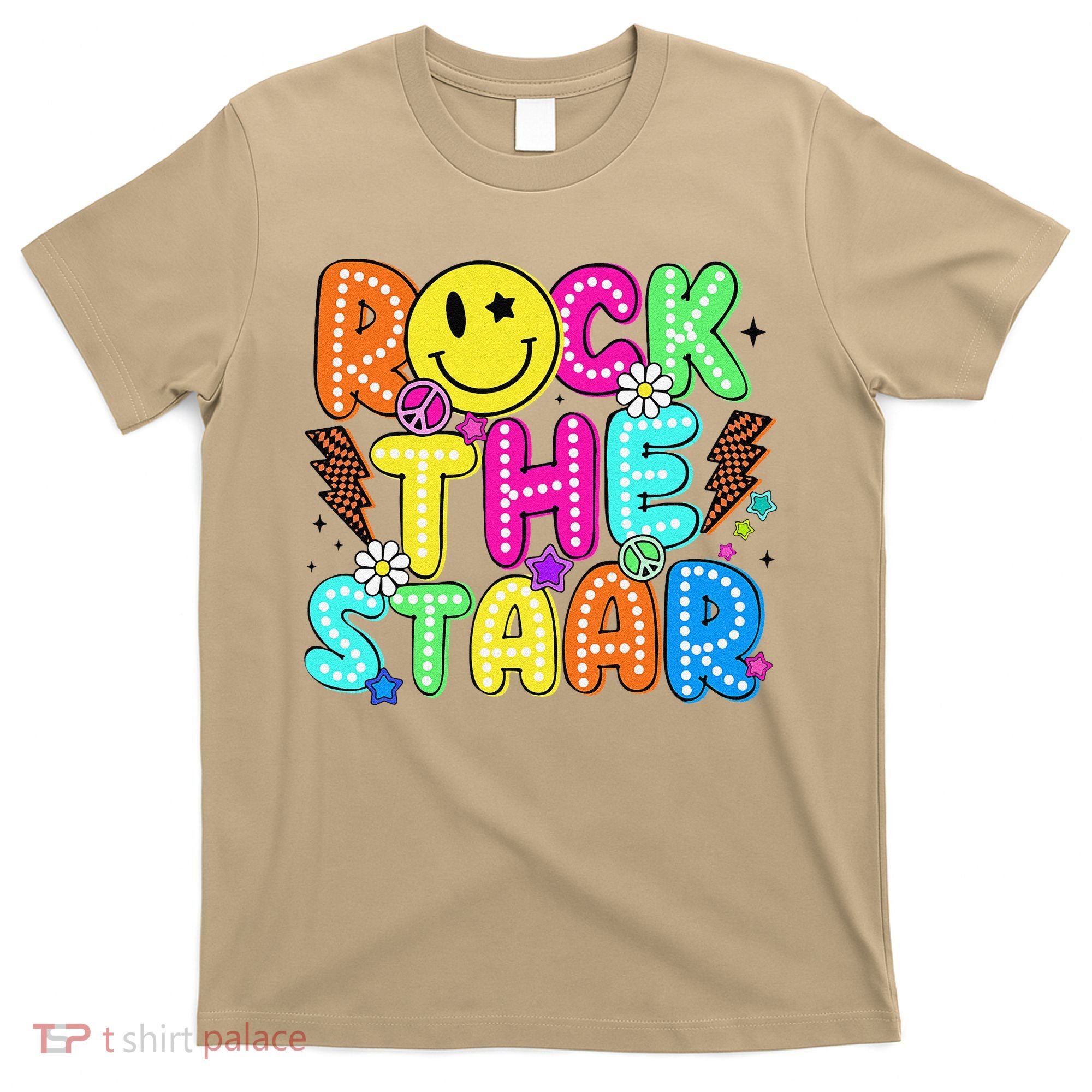 Funny Rock The Test Testing Day Teacher Student Motivational T-Shirt