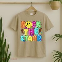 Funny Rock The Test Testing Day Teacher Student Motivational T-Shirt thumb 2