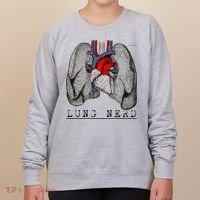 Funny Respiratory Therapist Lung Nerd Fun Rt Cute Gift Women's Sweatshirt thumb 0