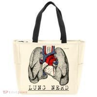 Funny Respiratory Therapist Lung Nerd Fun Rt Cute Gift Tote Bag thumb 0