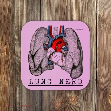 Funny Respiratory Therapist Lung Nerd Fun Rt Cute Gift Coaster