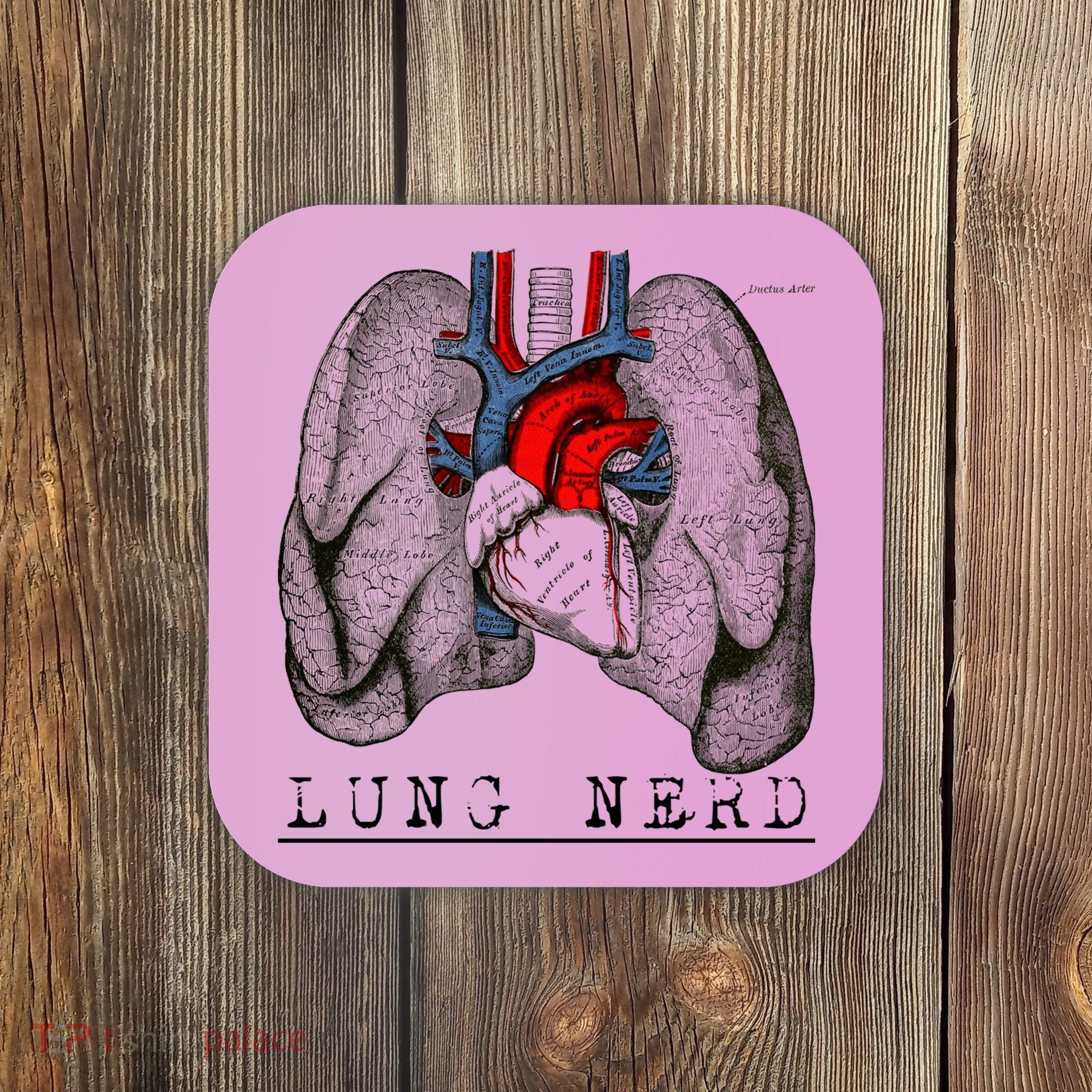 Funny Respiratory Therapist Lung Nerd Fun Rt Cute Gift Coaster