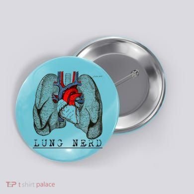 Funny Respiratory Therapist Lung Nerd Fun Rt Cute Gift Button