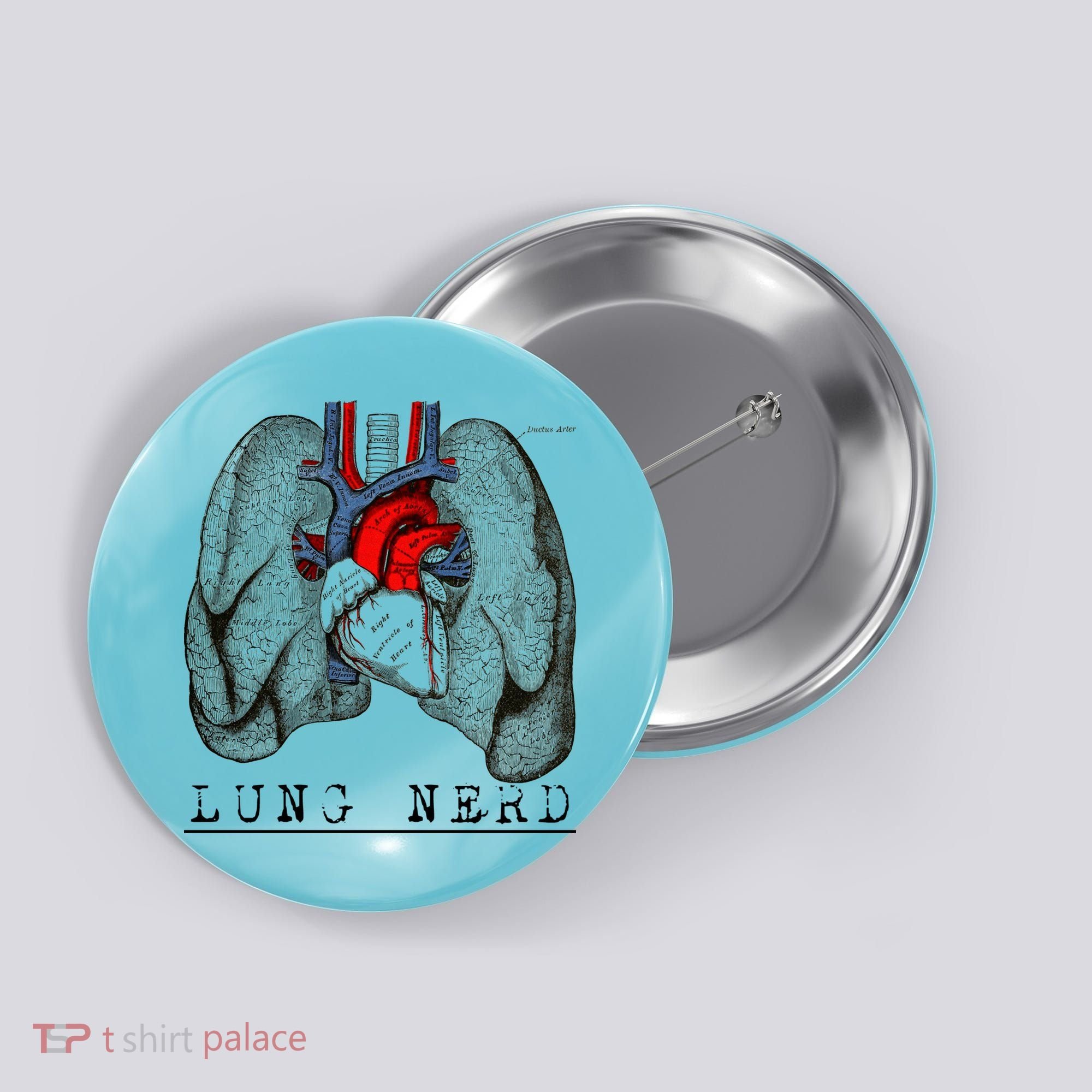 Funny Respiratory Therapist Lung Nerd Fun Rt Cute Gift Button