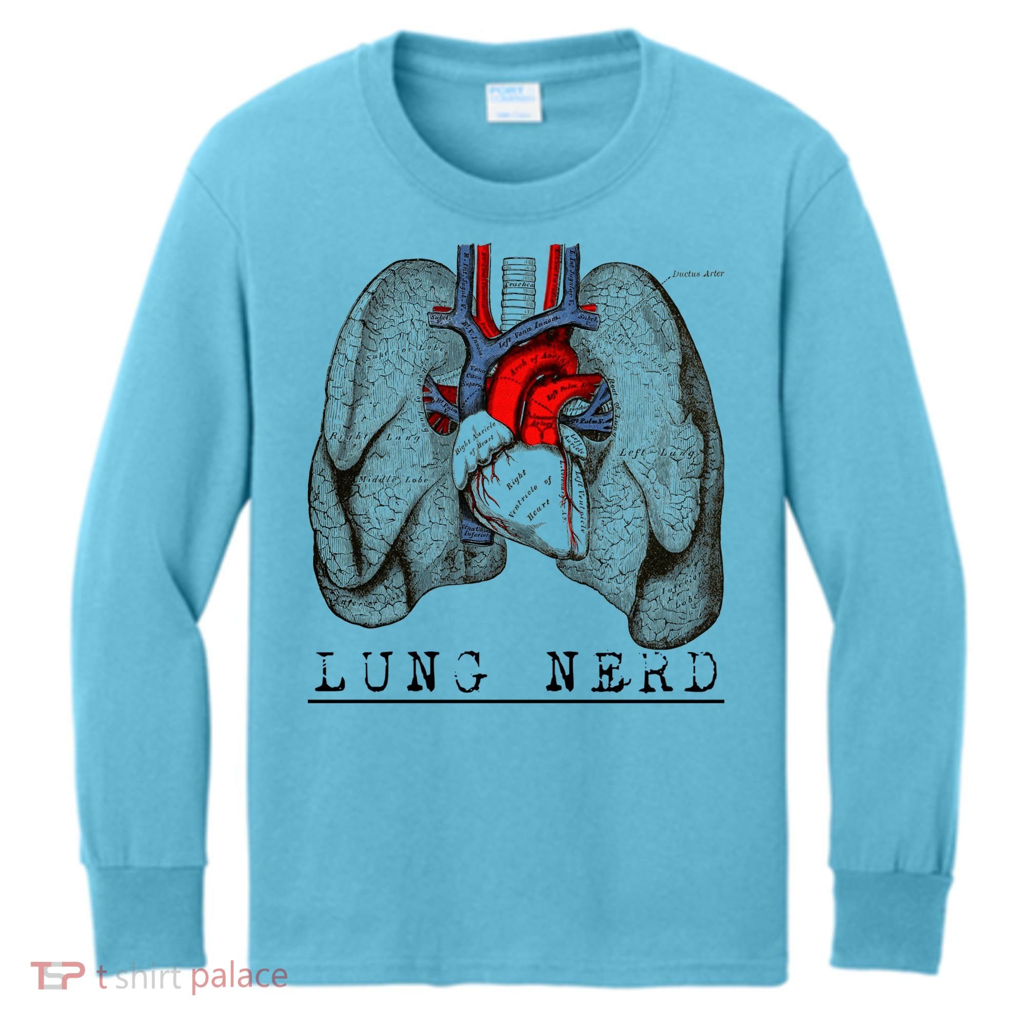 Funny Respiratory Therapist Lung Nerd Fun Rt Cute Gift Kids Long Sleeve Shirt